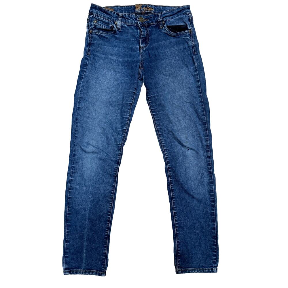 KUT from the Kloth Skinny Denim Jeans High Rise Medium Wash Blue Womens Size 4